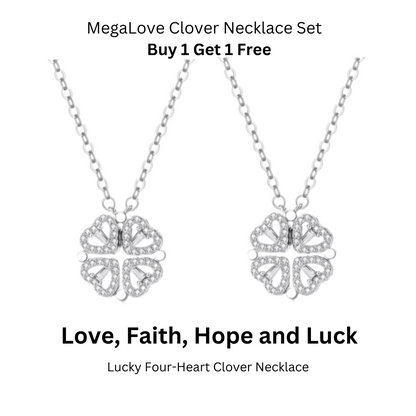 Mega Love Clover 💎 Crystal Necklace