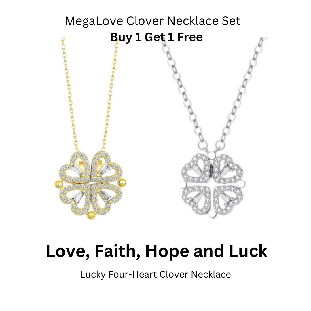 Mega Love Clover 💎 Crystal Necklace